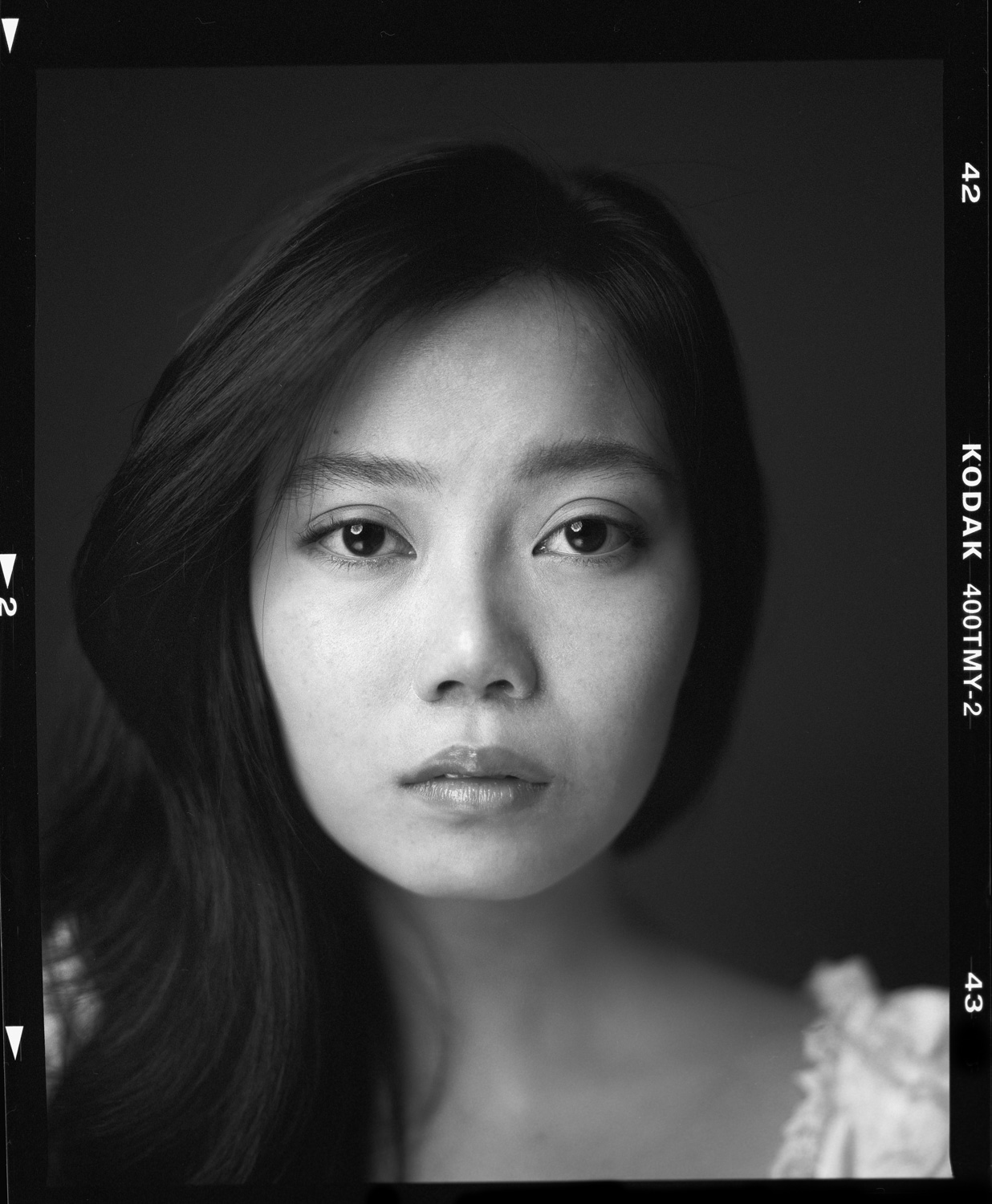 Close Up Asiatin Portraitfotografie Dresden Analog Film Kodak T-Max 400 